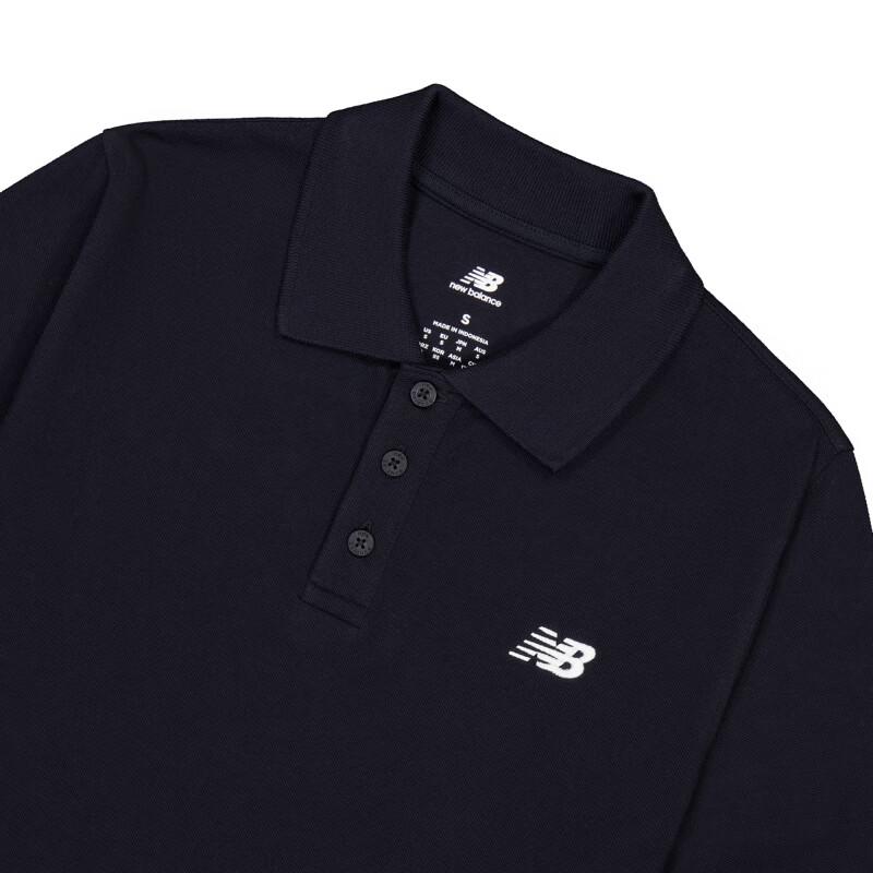 New Balance Polo Shirt Men's Black MT41503-BK