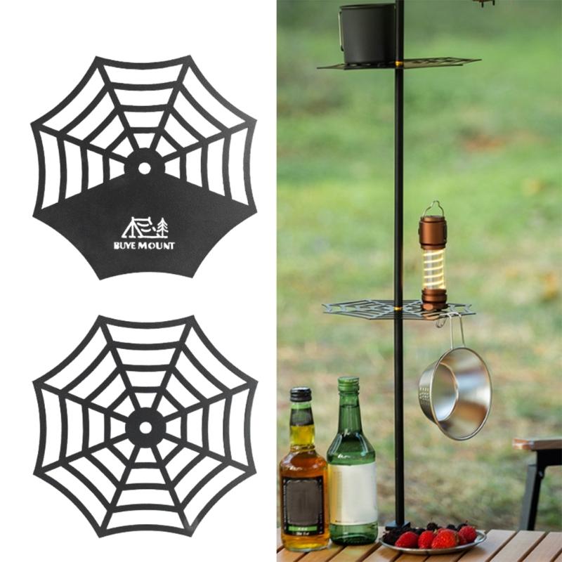 Camping Light Basket Tray Tent Light Stand Tray Outdoor Lamp Brackets Tray for Personality Exploration