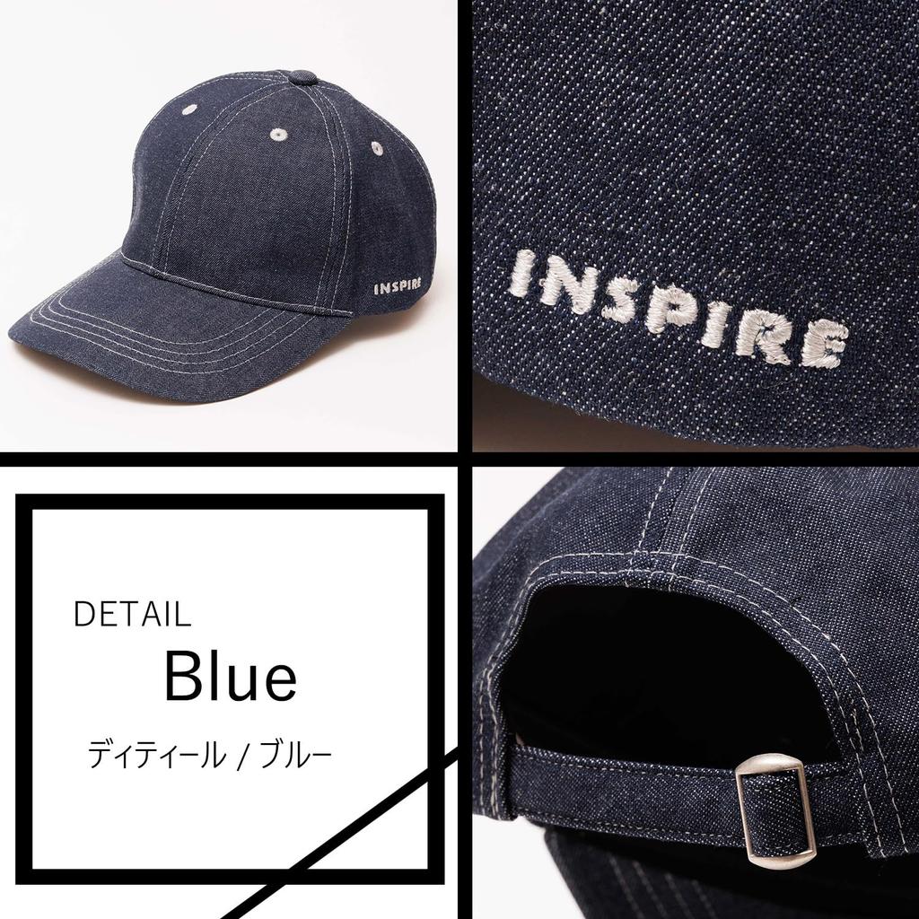 INSPIRE Kaihara Denim Made In Japan with Deep UV Perfect for and All and Stylish Denim A Great Gift Men's Cap, Denim, Protection, Fall, Winter,