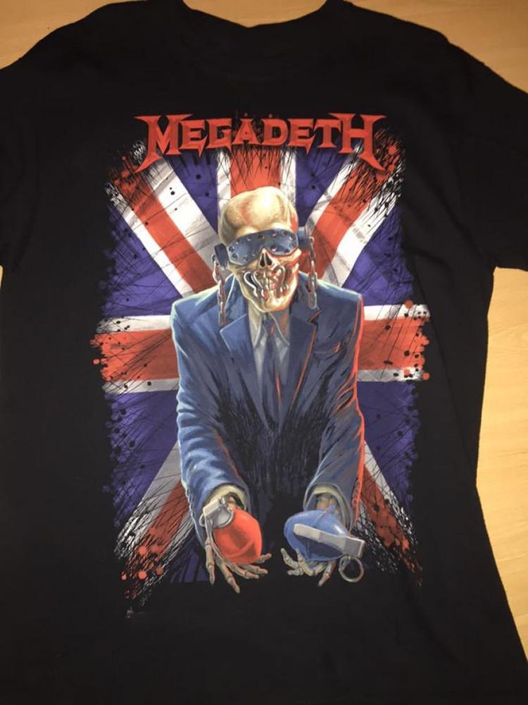 Подарок для фаната группы Megadeth Хлопок Черный S-2345XL Унисекс Футболка Унисекс Футболка S