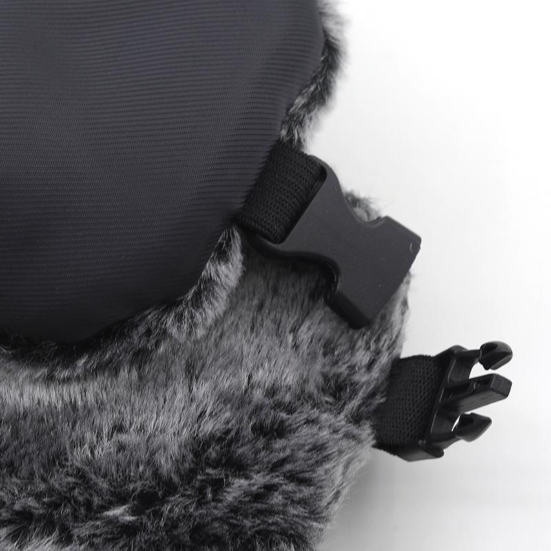 Unisex Men Women Russian Hat Trapper Bomber Warm Trooper Ear Flaps Winter Ski Hat Solid Fluffy Faux Fur Cap Headwear Bonnet