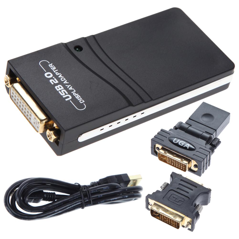 

USB 2.0 в DVI/VGA/HDMI-совместимый графический адаптер-конвертер, прочный 1920*1080 А