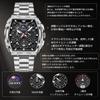 OLEVS Silver Analog Quartz Square Sports Metal Black Chronograph Men's Watch, Shape, Watch, Band, Waterproof, Dial,