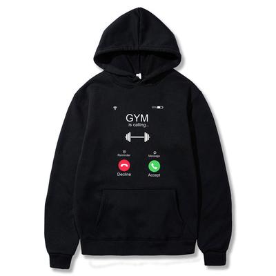 Incoming Call Gym Is Calling Funny Couple Hoodies Men's Women Fashion Casual Tops Winter Spring Hotsale Style Fleece Streetwear