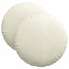 Seat Cushion Set of 2 Cream Ø 40 X 13 Cm Velvet