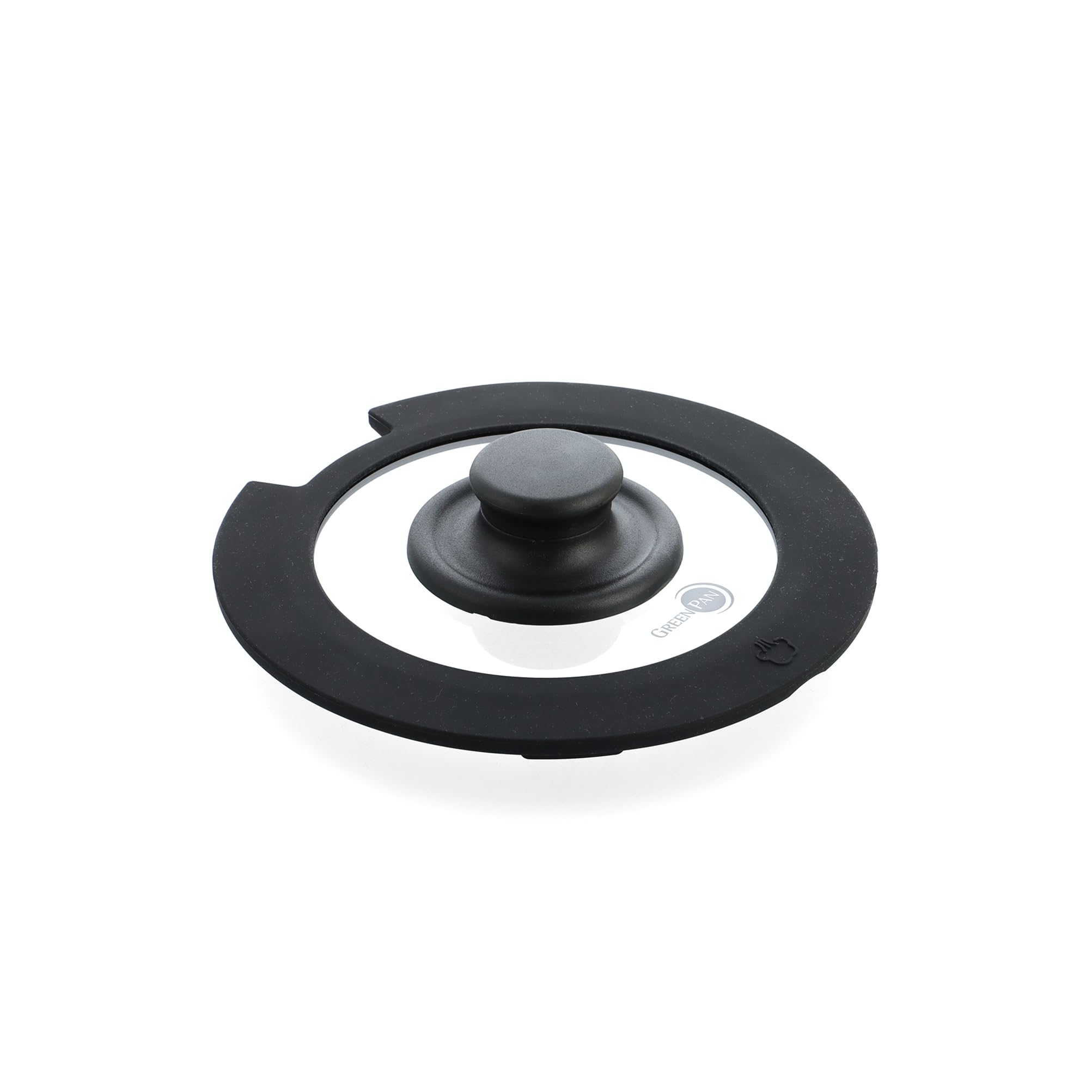 

GREENPAN Click Chef Эксклюзивная стеклянная крышка 16см Отдельный предмет Съемная ручка Совместима с индукционными и газовыми плитами Не содержит вредных веществ ПФАС-безопасна и легко моется чёрный