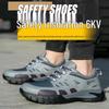 Unisex Summer Safety Shoes: Steel Toe Cap, Anti-Smash, Anti-Puncture, Non-Slip, Breathable, Anti-Odor for Construction Sites