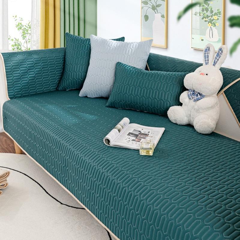 

Латексная подушка для дивана из ледяного шелка, летняя подушка для сиденья, простая современная подушка, однотонный чехол для дивана, летняя нескользящая ткань 70*70