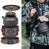 TRAVELER tourist set, kettle, pot, frying pan