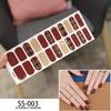 22pcs Sheet Laser Bronzing Full Cover Nail Stickers Long Lasting Tearable Cute Nail Art Wraps Design