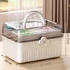 3 Layers Large Capacity Family Medicine Organizer Storage Box Portable First Aid Kit Medicine Container Emergency Pharmacy Box