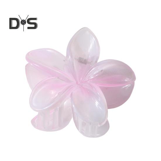 

Форма цветка Коготь для волос Прозрачный градиент цвета Шпилька Пластиковая металлическая пружина Заколка для волос на затылке Повседневная вечеринка Аксессуар для волос светло-розовый