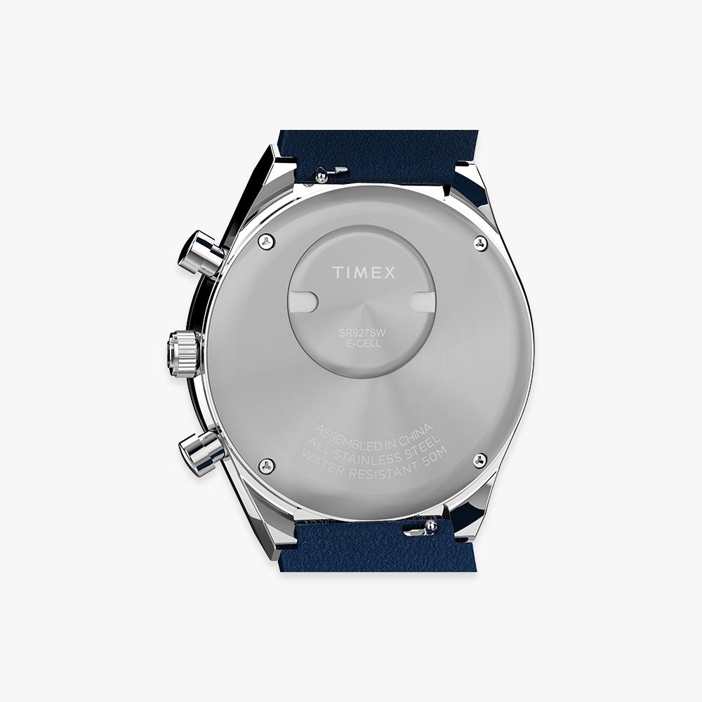 TIMEX Q Timex Chronograph Blue Dial Wristwatch 40mm TW2Y36100