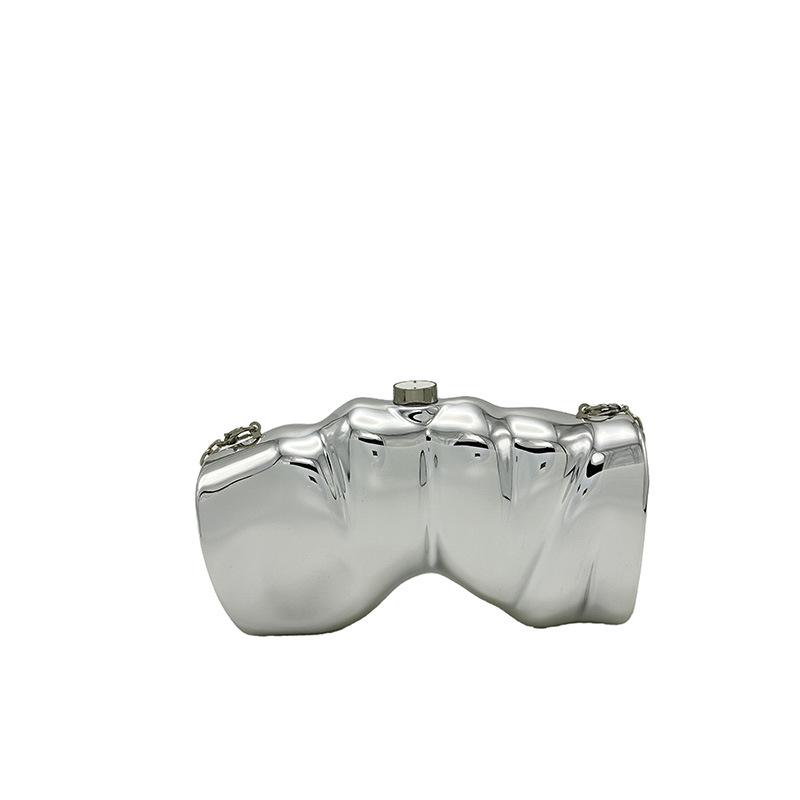 Women's bag 2025 new candy color personalized creative shoulder bag i acrylic chain crossbody cloud bag tide