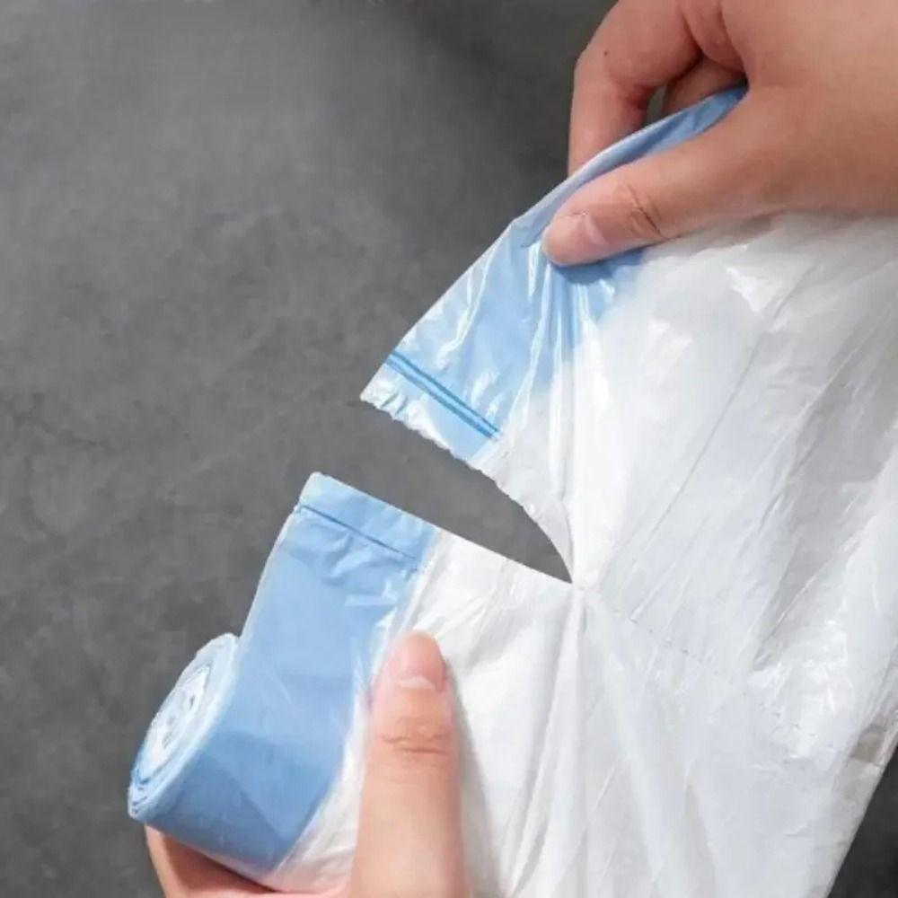2 Roll Portable Drawstring Trash Bags 45x50cm Large Garbage Bag Durable Plastic Bag  Household Use