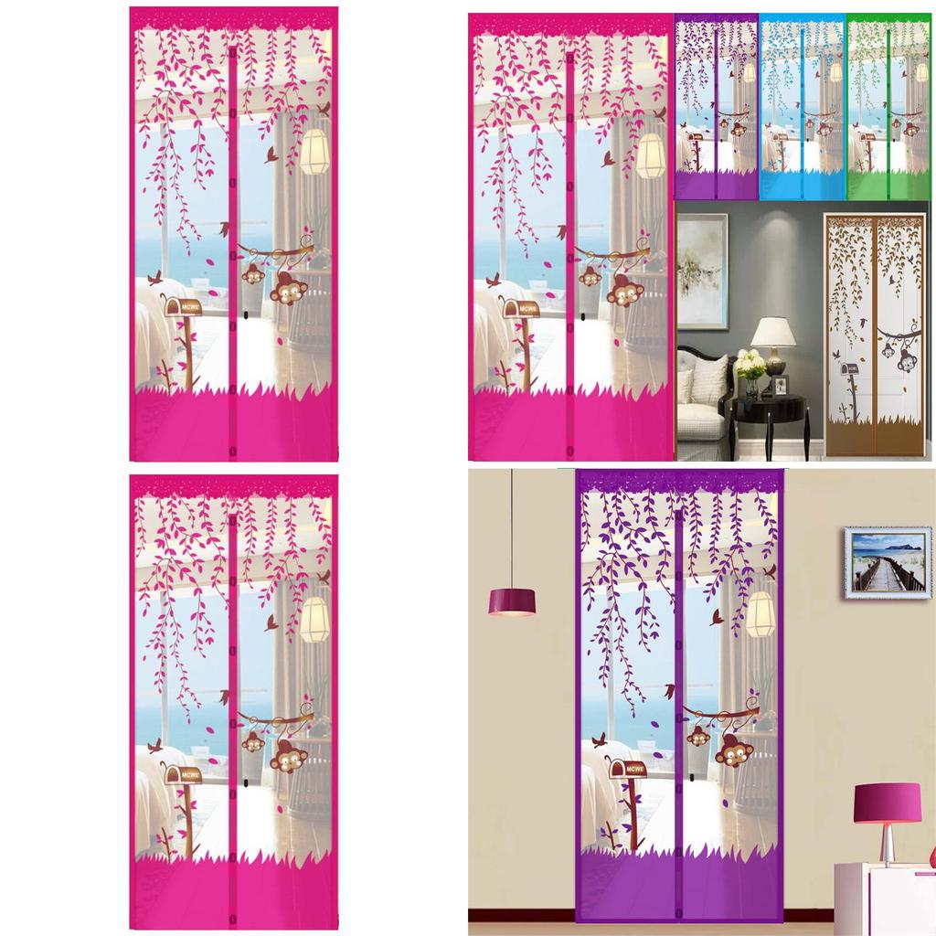 Anti Insect Mosquito Bugs Magnetic Tulle Automatic Closing Door Screen Mesh Net