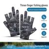 Die Xueli Sommer-Angelhandschuhe, Dreifingerlos, Dornenfest, Wasserdicht, Rutschfest, Abriebfest, Sonnenschutz.