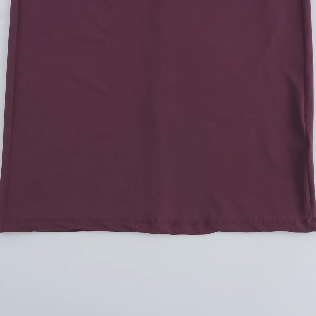European & American Style Pleated Long Sleeve Slim Dress with Stand-Up Collar for Autumn & Winter - Women's Collection.