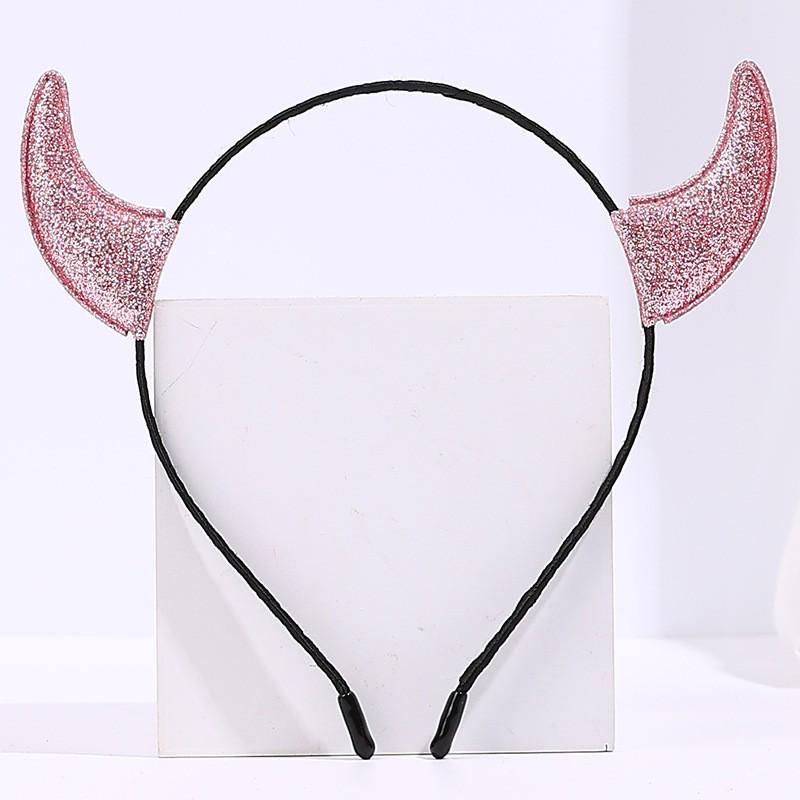 Halloween Devil & Spiderweb Headband with Bat Clip - Ghost Festival Party Costume Accessory