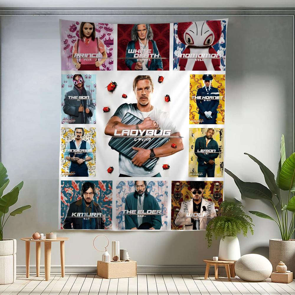 High Quality Bullet Train Movie Cartoon Tapestry Art Science Fiction Room Home Decor Art Home Decor