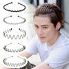 6Pcs Hair Band Metal Fashionable Practical Wavy Hair Hoop for Sports Make Up Go Out