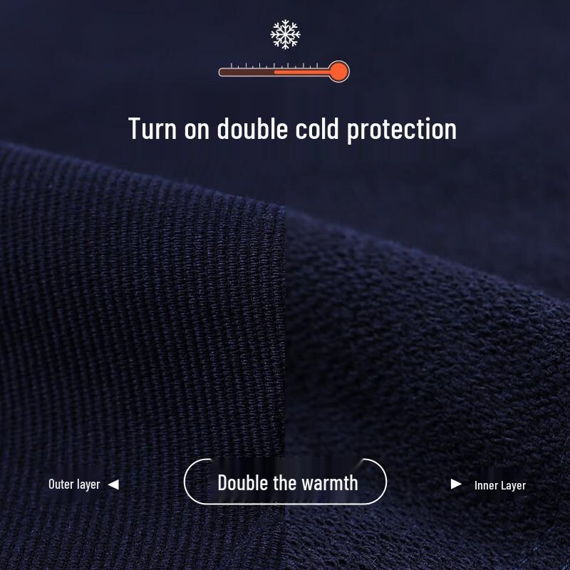 Navigare Men's Classic Business Casual Straight-Leg Trousers