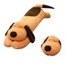 Dog Plush Toy Unisex PP Cotton Comfortable Cotton Wool Cute Long Pillow for Home Brown 60cm/23.6in