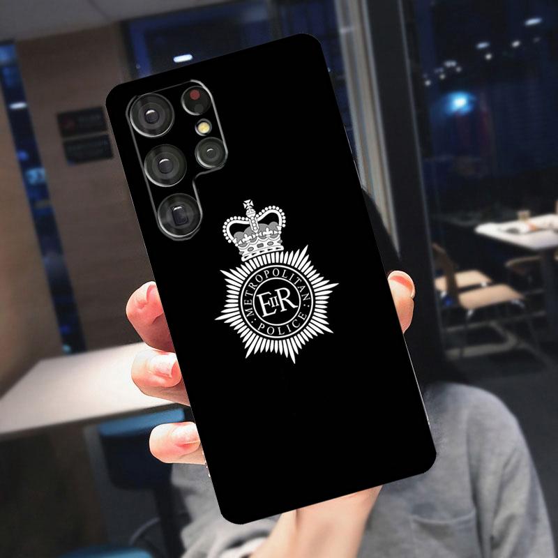 Police Symbol Cover For Samsung Galaxy S25 Ultra S24 S22 S21 S23 Plus S20 FE S9 S10 S24 FE Phone Case