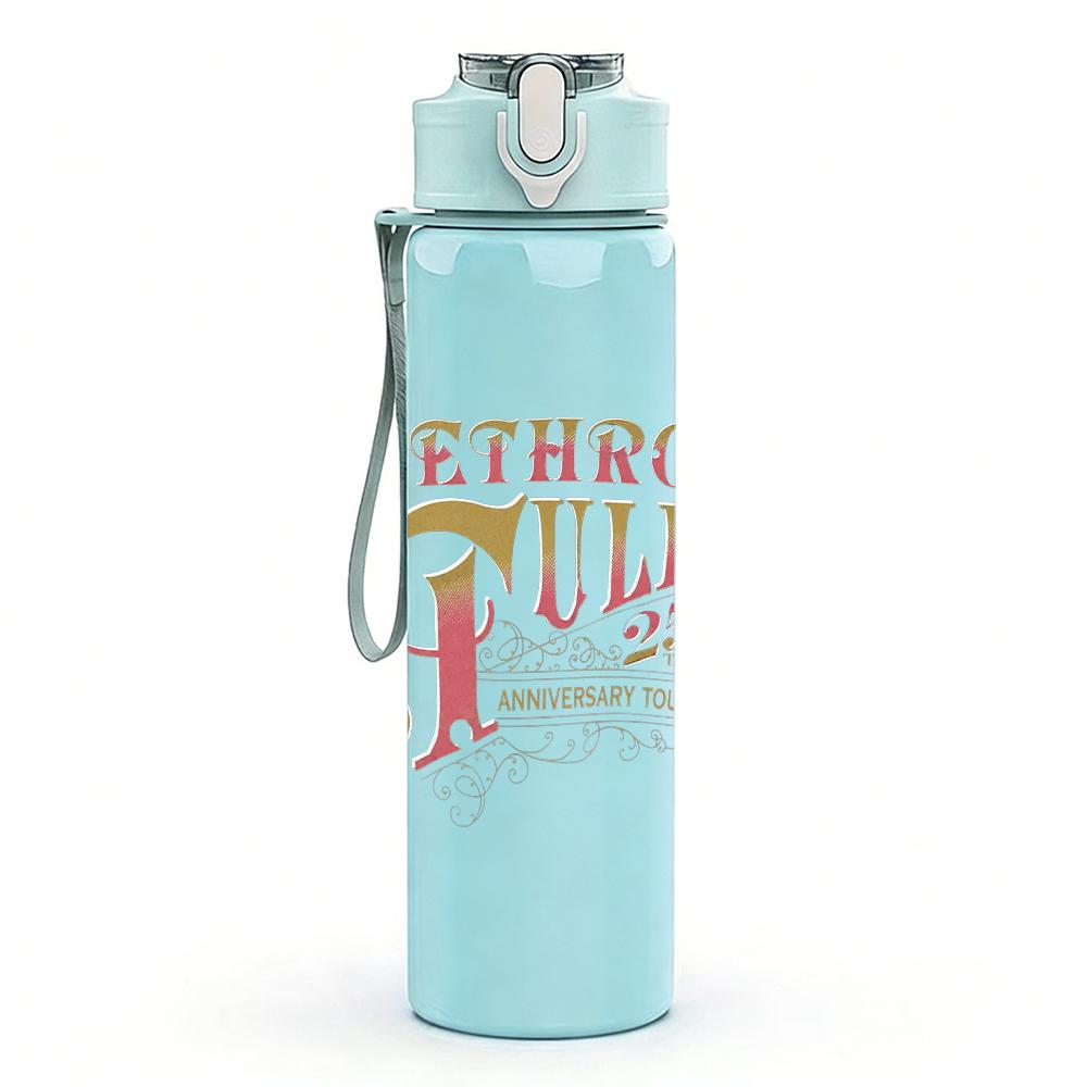 1PC Jethro Tull Retro Band Text Logo Print 750ml Portable Sports Water Bottle Leakproof Gym Outdoor Travel Drink Cup