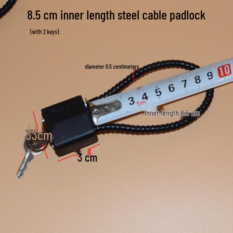 

Противоугонный навесной замок с длинным тросом для шкафов и файлов