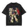 T-shirt Imprimé Graphique Anime RX Gundam Hommes et Femmes T-shirt Lavé Haute Qualité Coton Vintage Harajuku Haut