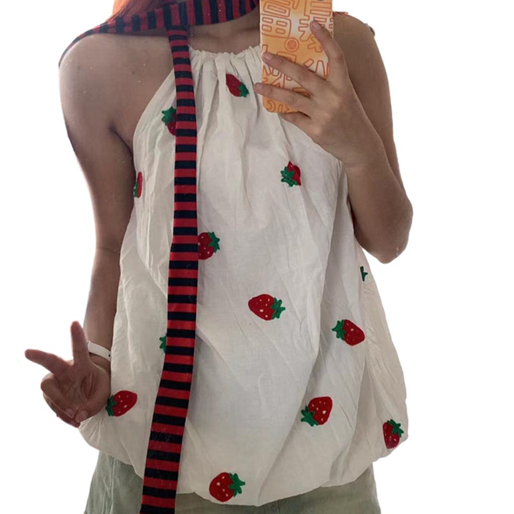 Women Spring Summer Stripe Pattern Scarf Thin Neckerchief Y2k Style Colorful Thin Knitted Neck Guard Lightweight