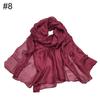 New scarf linen solid color imitation silk soft bag head shawl scarf one piece