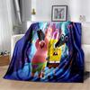 New Style Funny S-SpongeBob Patrick Star Cartoon Soft Plush Blanket,Flannel Throw Blanket for Living Room Bedroom Bed Sofa