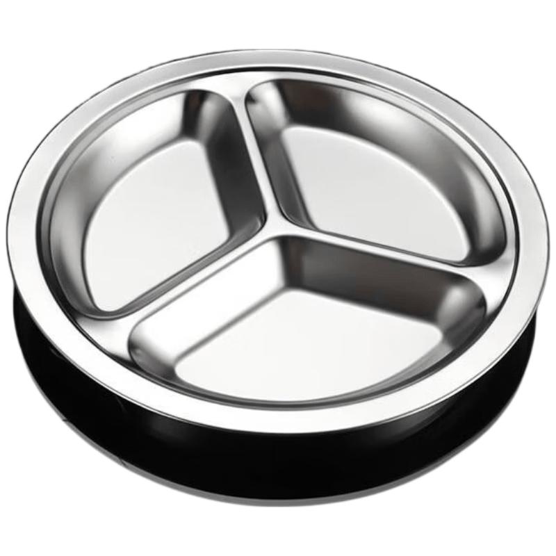304 Stainless Steel Divided Lunch Plate