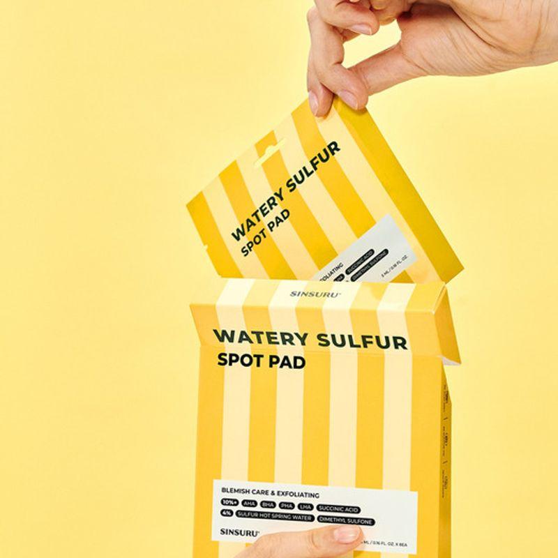 

[4-Week Intensive Acne Care] Shinsuru Watery Sulfur Spot Pads (8-Pack)