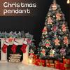 12pcs/ Set Gingerbread Man Ornaments,Gingerman Doll Hanging Clay Figurine Ornaments for Christmas Tree Decoration, Holiday Decor