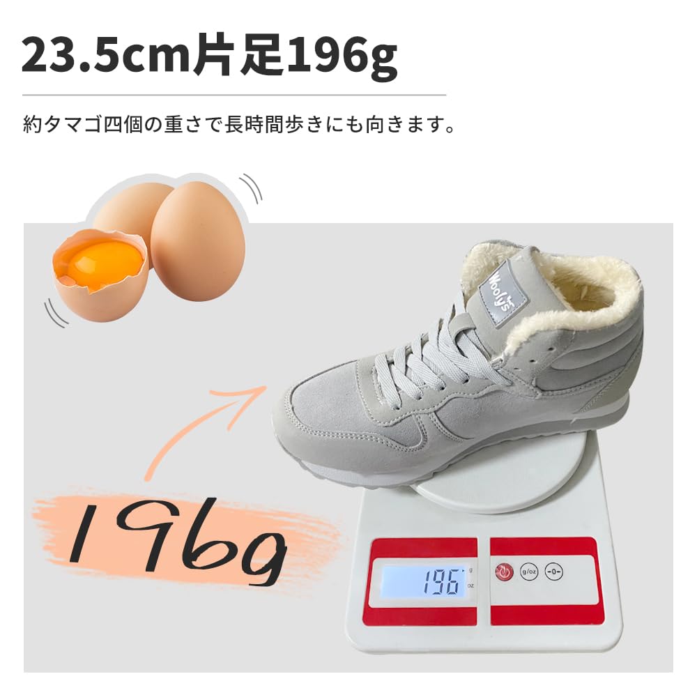 PAFHL Snow Winter Warm Sizes Sizes Women's Boots, Men's Sneakers, Snowshoes, Fleece-Lined Sneakers, 23.0cm-28.0cm, Black, 24.5cm