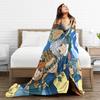Inazuma Eleven Anime Game Blanket Cover RPG Cartoon Fuzzy Throw Blanket Bedding Couch Personalised Ultra-Soft Warm Bedspread