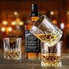 Lazysong Whiskey Glass, Rocks Glass, Brandy Glass, Clear, Father's Day, Birthday Gift, Crystal Glass, 330ml