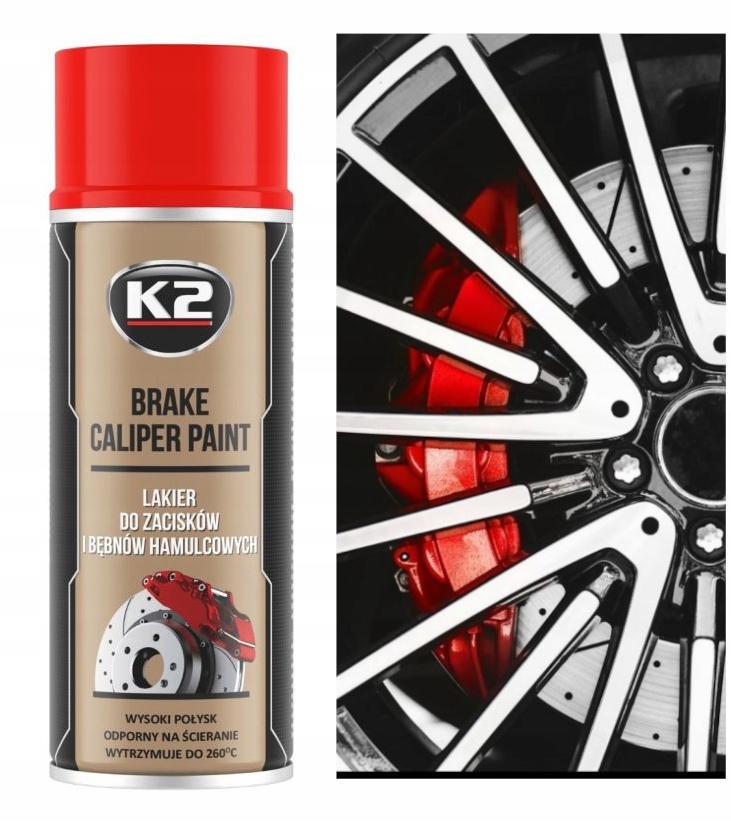 K2 Brake Caliper Paint Varnish for Painting Red Spray Set