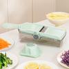 Handheld Kitchen Mandoline Slicer for Vegetables Cheese Manual Onion Cutter Practical Food Cutting Tool with Container