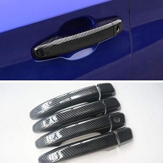 New Door Handle Cover Protector Trim for Honda Accord 10th 2018 2019 2020 2021 2022 (Carbon Fiber Print)