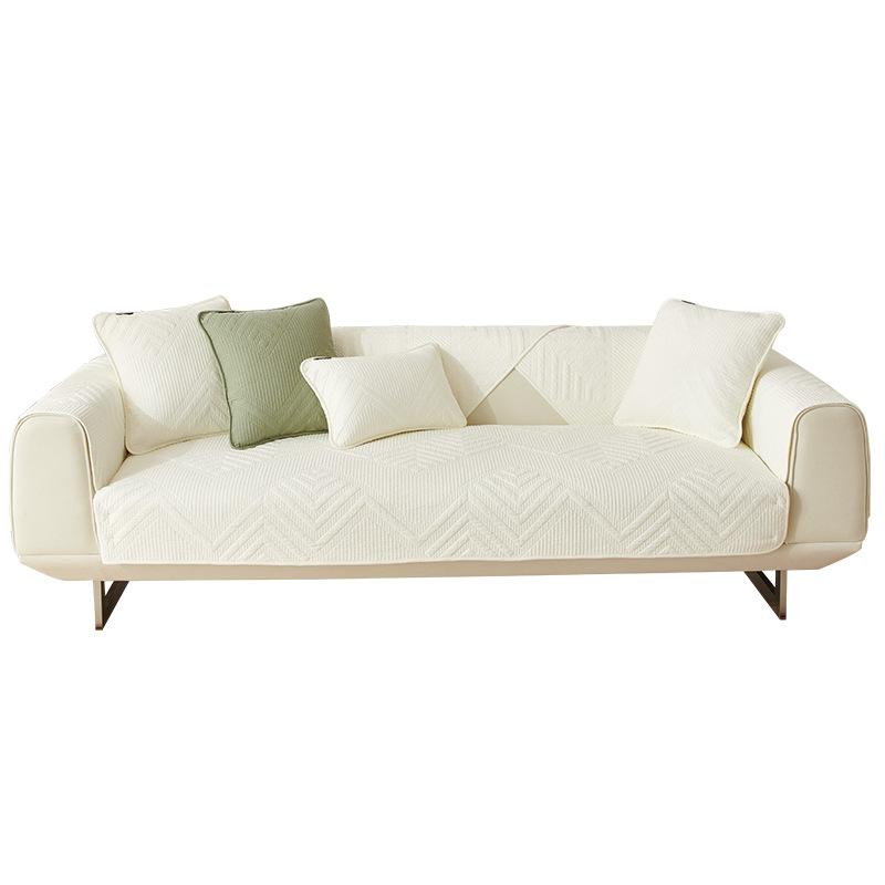 Pure Cotton Sofa Cushion Four Seasons Universal Non-Slip Simple Modern Cotton Fabric Seat Cover Cover All-Inclusive Universal Cover Towel