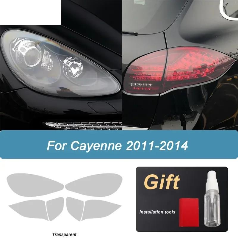 Per Porsche Cayenne 958 2011-Presente GTS Turbo Pellicola Protettiva Fari Auto Wrap Oscurante Fanali Posteriori Vinile Adesivo TPU Accessori