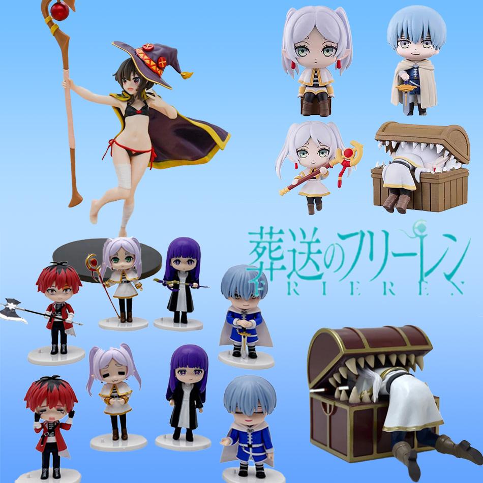 Megumin Frieren Beyond Journey's End Frieren Treasure Box Monster Anime Figure Toy Fern Noodle Stopper Action Figurine gift