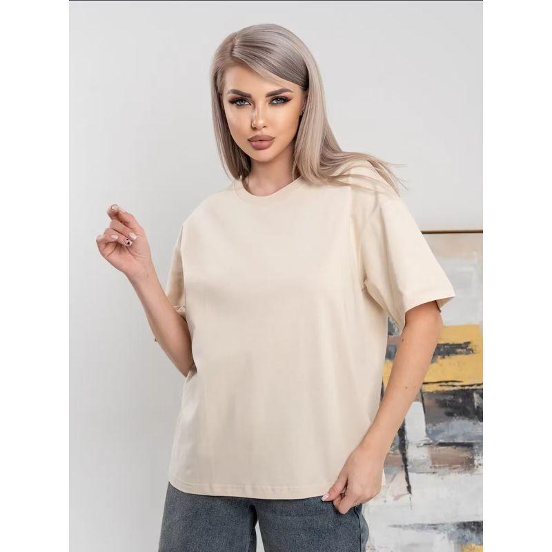 Fashion Style New Fashion round Neck Loose Casual Short Sleeve T-shirt Loose Short Sleeve T-shirt