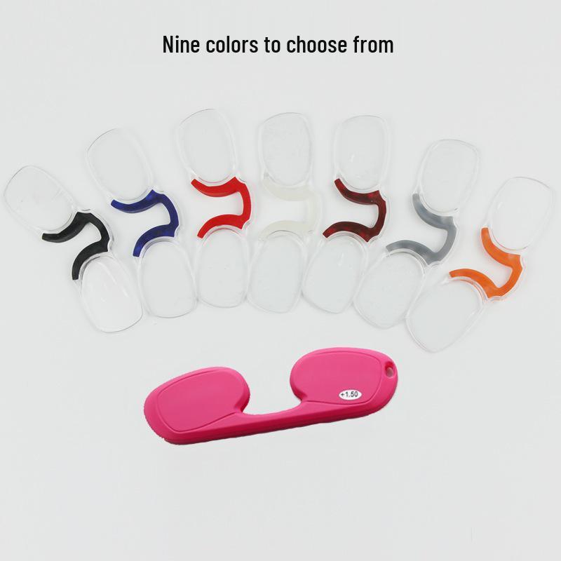 

Comfortable Frameless Clip-on Silicone Reading Glasses - Unisex Fashion Resin 250 Degrees