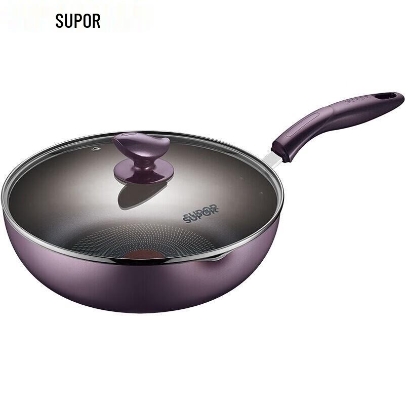 Supor PJ26R4 Non-stick Frying Pan & Wok with Heat Indicator, 26cm