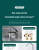 Universal All-Copper Gas Water Heater Valve: Hot/Cold Flow, 4/6 Point Angle Stop & Triangle Valve
